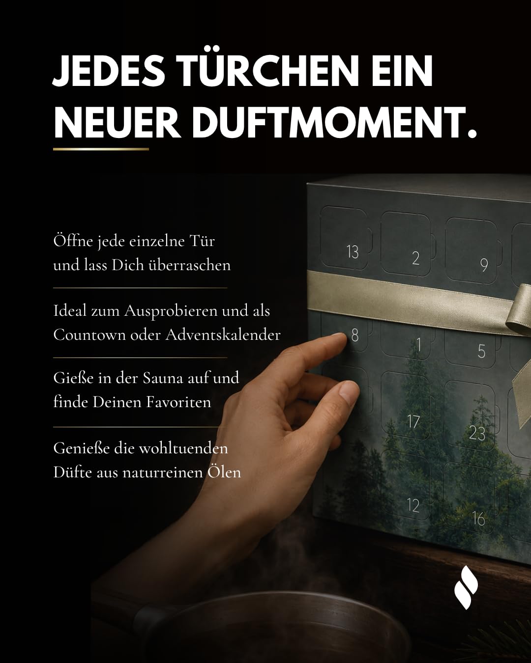 frihed. Sauna Adventskalender (Aufguss)