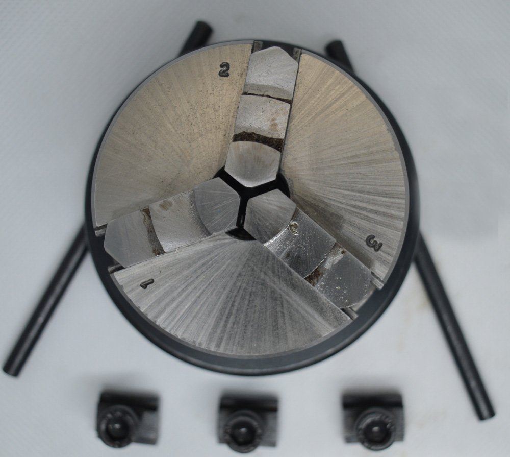 Mandrin de tour de 65 mm à 3 mâchoires pour modélisme et micro-mécanique