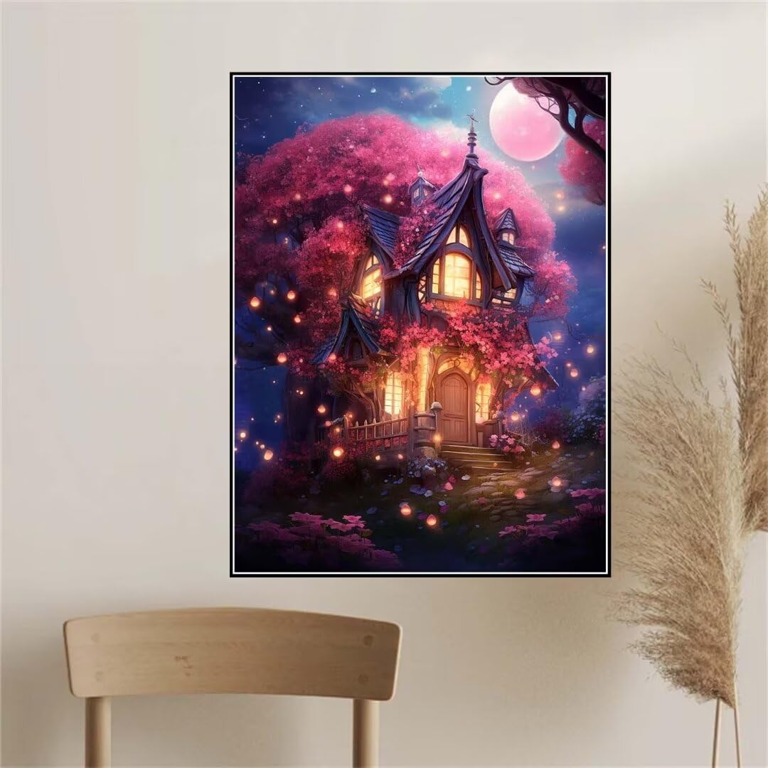 Diamant Painting Berliner Turm 40x50 Cm - Full Drill Rund, DIY Set Mit Leinwand & Zubehör, Perfekt Zur Entspannung