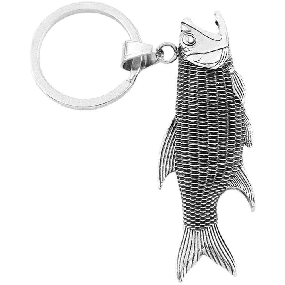 Amazon｜ボトルオープナー 栓抜き キーホルダー 魚 ステンレス鋼