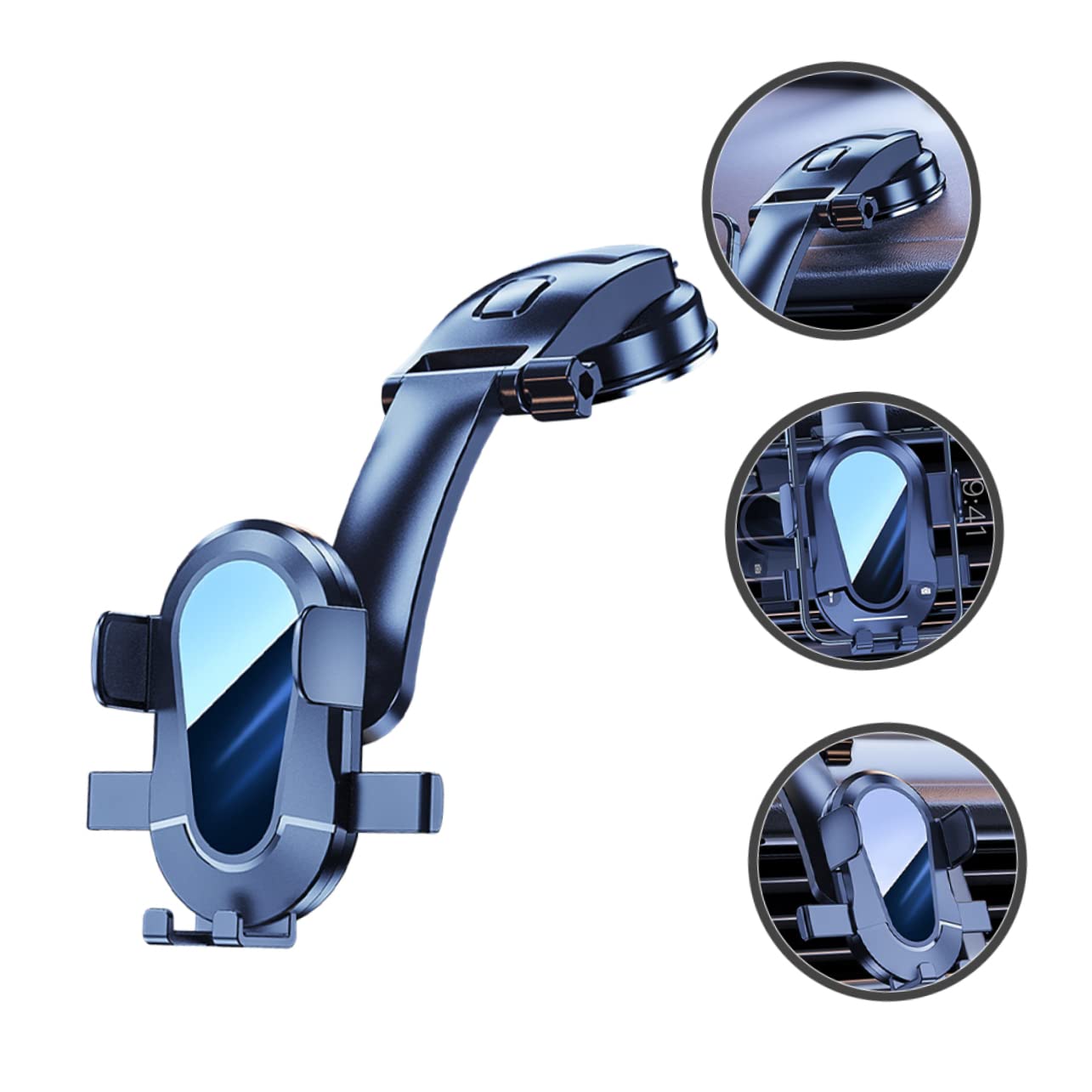 Hemobllo 2pezzi Supporto Auto Per Smartphone Con Ventosa Montaggio Per Superfici e Design Stabile e Rotazione Intelligente