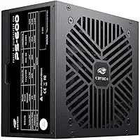 C3Tech Fonte Gamer ATX 600w PS-600BK, preta, Bivolt 115/230v, cabo Flat