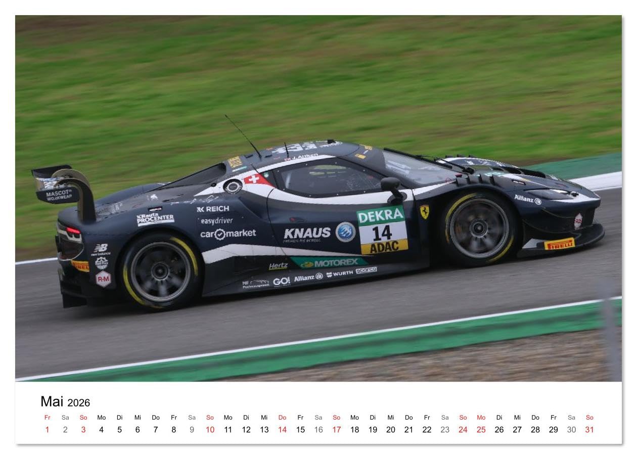 Deutsche Tourenwagen (Wandkalender 2026 DIN A3 quer), CALVENDO Monatskalender: Fotos aus der DTM (CALVENDO Sport)