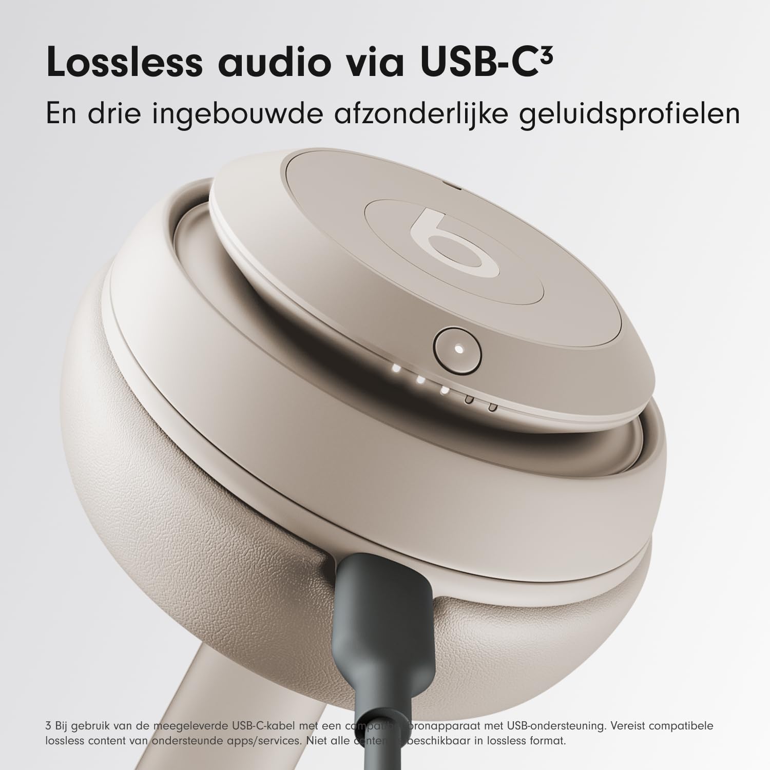 Beats Studio Pro - Cuffie Bluetooth senza fili con cancellazione del rumore - Audio spaziale personalizzato, audio senza perdita di dati tramite USB-C, compatibile con Apple e Android - arenaria