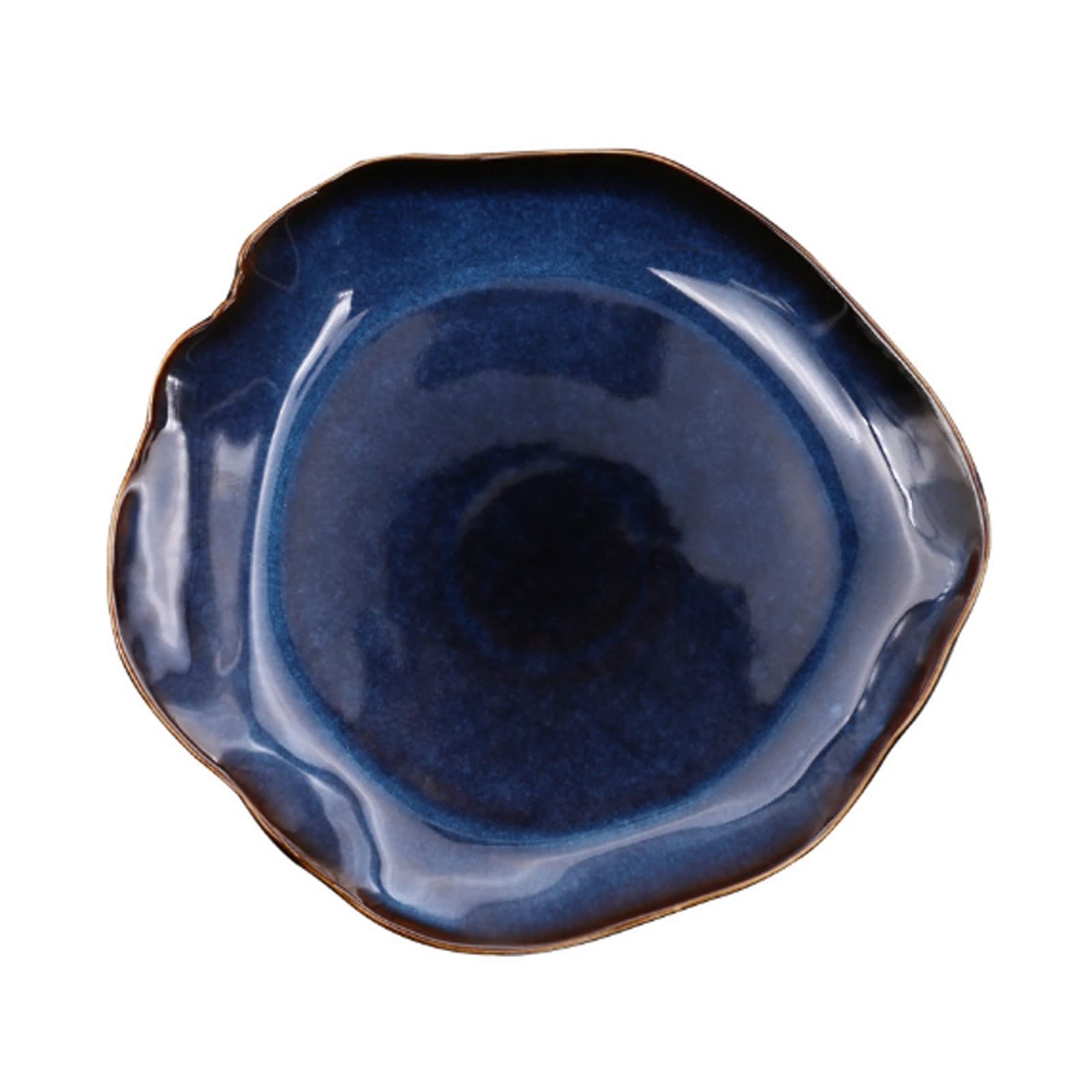 Amazon.com | KOHARA Dessert Ceramic Plates Deep Blue Ceramic 
