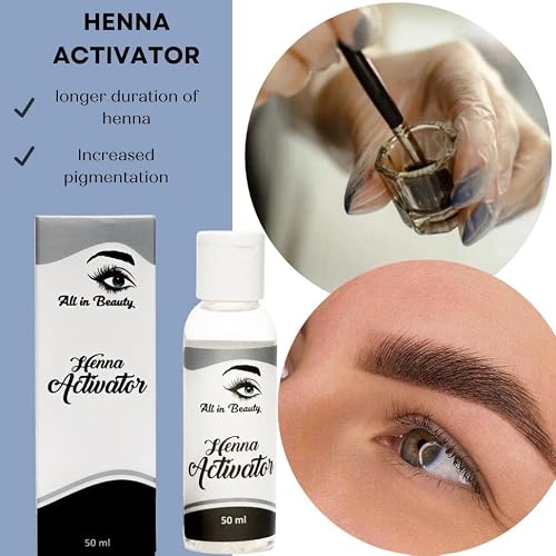 All In Beauty Henna Starter Eyebrow Coloring Kit, Eyebrows Henna Bundle For Brow Coloring, Vegan, Made From Natural And Harmless Ingredients, Tint Your Brows, Long Lasting And Waterproof #TOP6