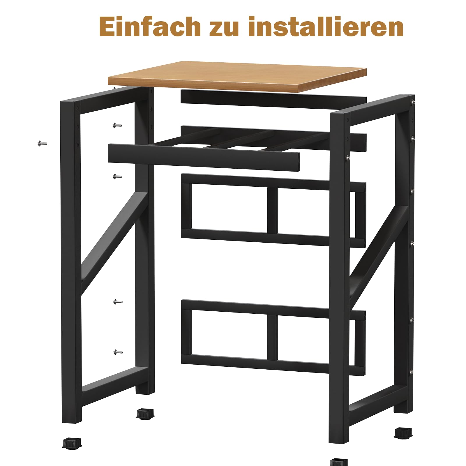 Waschmaschine Trockner Schrank, Waschmaschinenregal mit 3 einstellbare, Verstellbares Stapel-Set über Waschmaschinen, Tragfähigkeit 350 kg für Badezimmer Waschküche 73 * 63 * 105cm