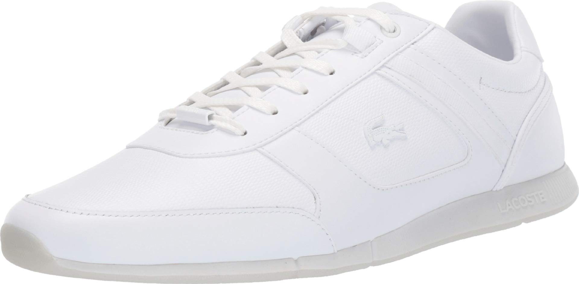 Lacoste Men's MENERVA Shoe, white/white, 7 Medium US