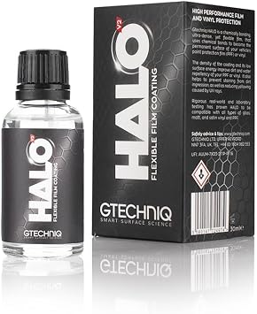 Gtechniq HaloV2 Flexible Film Coating for Cars, 1 fl oz | Chemically-Bonding Formula Protects PPF and Vinyl, Repels Dirt, Prevents Staining, For Gloss, Matte or Satin Finishes, Lasts up to 2 Years