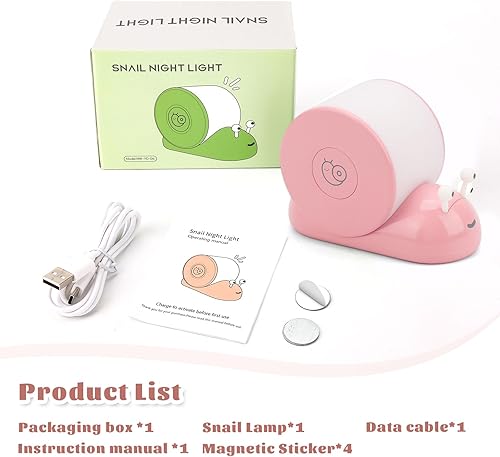 Miniatura 8 de QANYI Caracol Noche Luz Amarillo