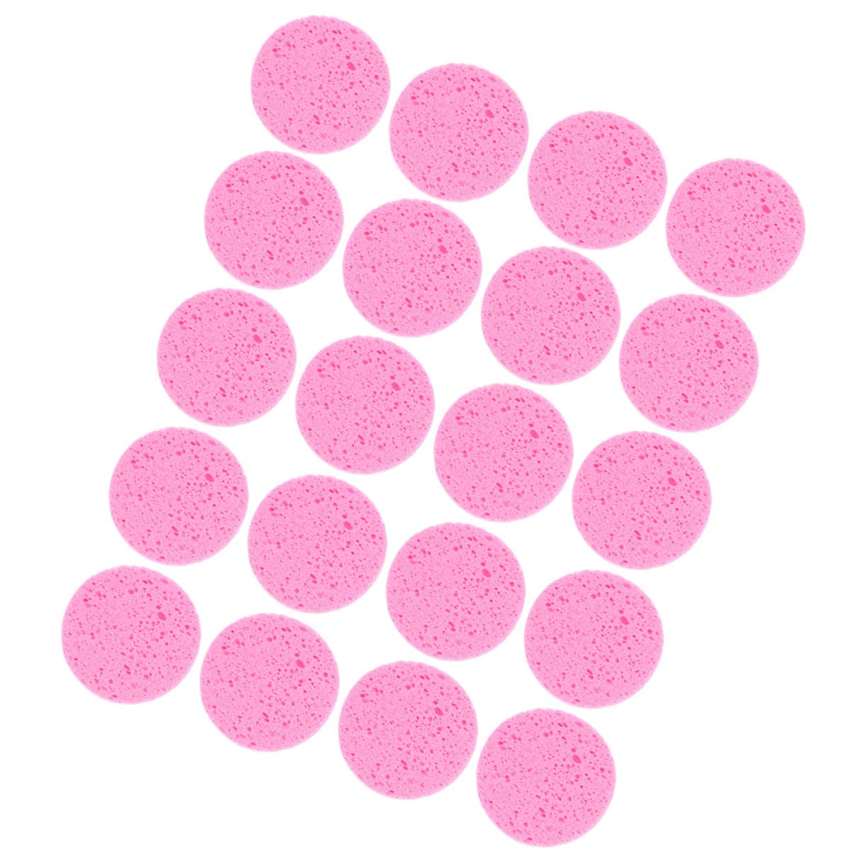 minkissy 100pezzi Spugne Per Pulizia Facciale Rotonde Morbide e Comfortevoli Per Rimuovere Trucco e Pulire Viso Confezione Materiale Sicuro e Pratico Per Viaggi