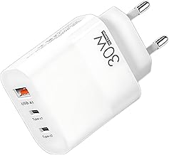 USB C Charger 30W + Cable, iPhone Charger Fast Charging Multiple USB Plug USB C Fast Wall Adapter Type C Mobile for iPhone 17 16 15 14 13 12 Pro MAX Plus, iPad, Fast Charging