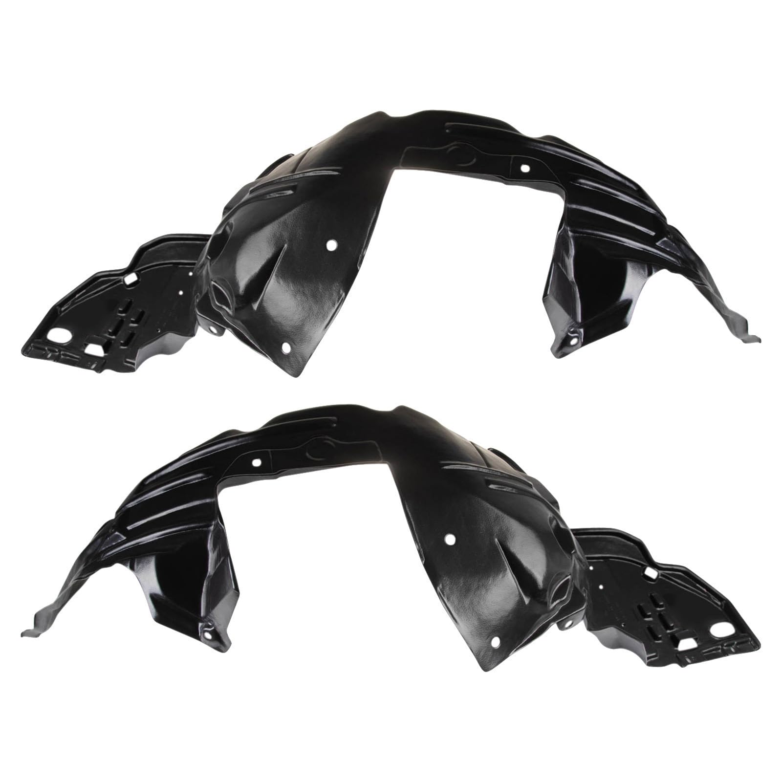 TRQ Front Inner Fender Liner Set | For 2010-2011 Honda Insight HO1248136 HO1249136