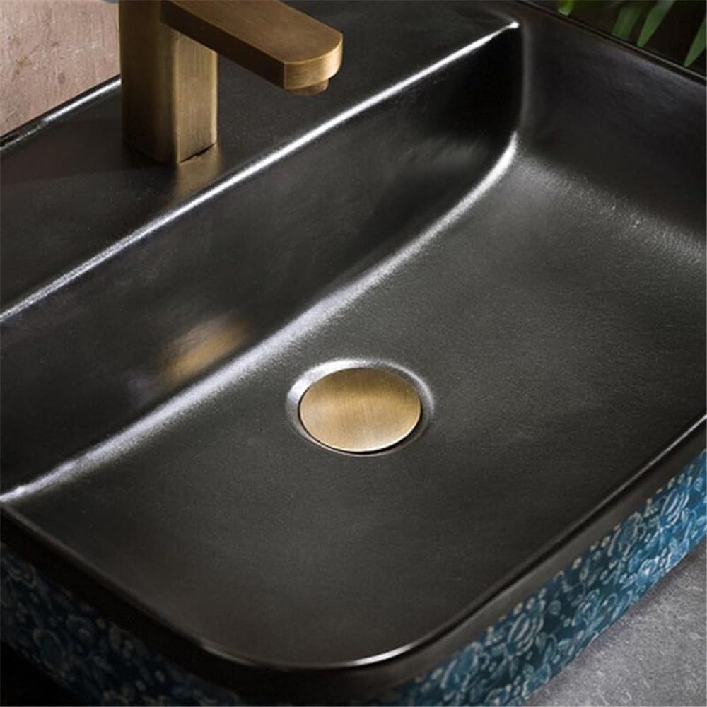Prostokątny porcelanowy zlew naczyniowy - 51 x 40 x 13 cm nowoczesna łazienka umywalka ceramiczna umywalka stylowa łazienka ulepszona łatwa do czyszczenia idealna do remontu domu
