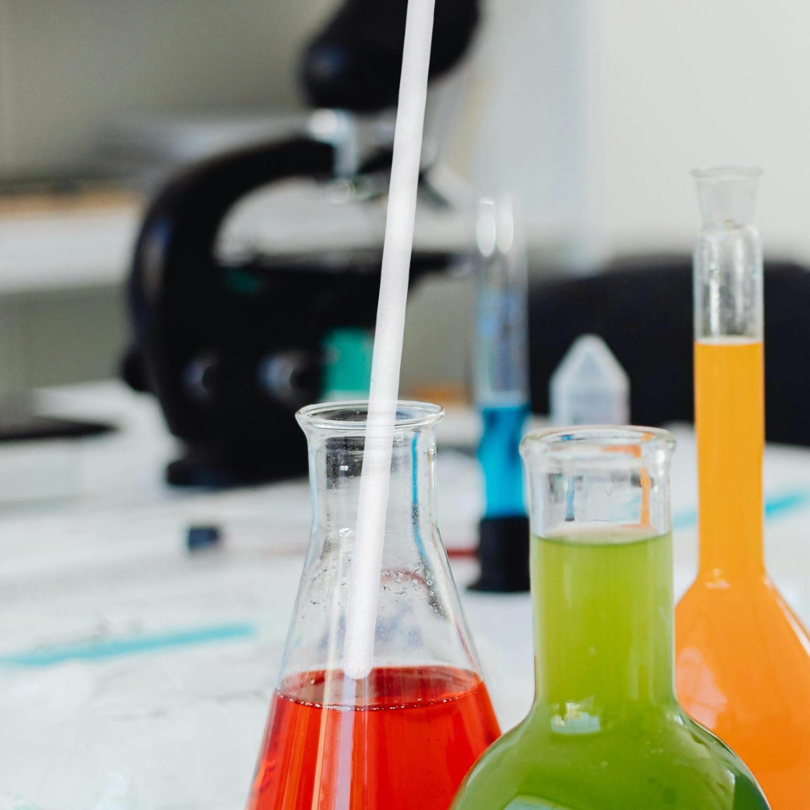 10 Varillas Agitadoras de Vidrio para Laboratorio Manejo Seguro y Uso Versátil, Ideales para Mezclar Bebidas en Casa