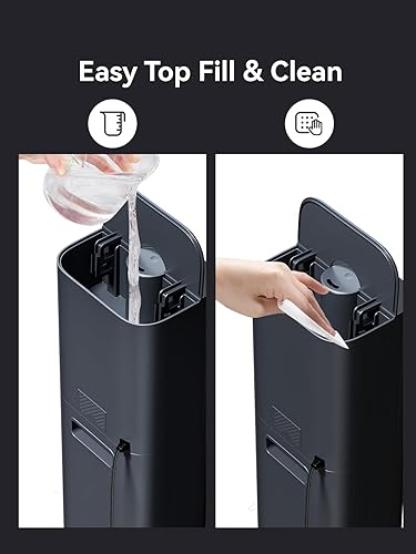 Miniatura 9 de Humidificadores para dormitorio, humidificadores silenciosos de 2.11 galones y 8 litros para habitación grande con temporizador, boquilla de 360,