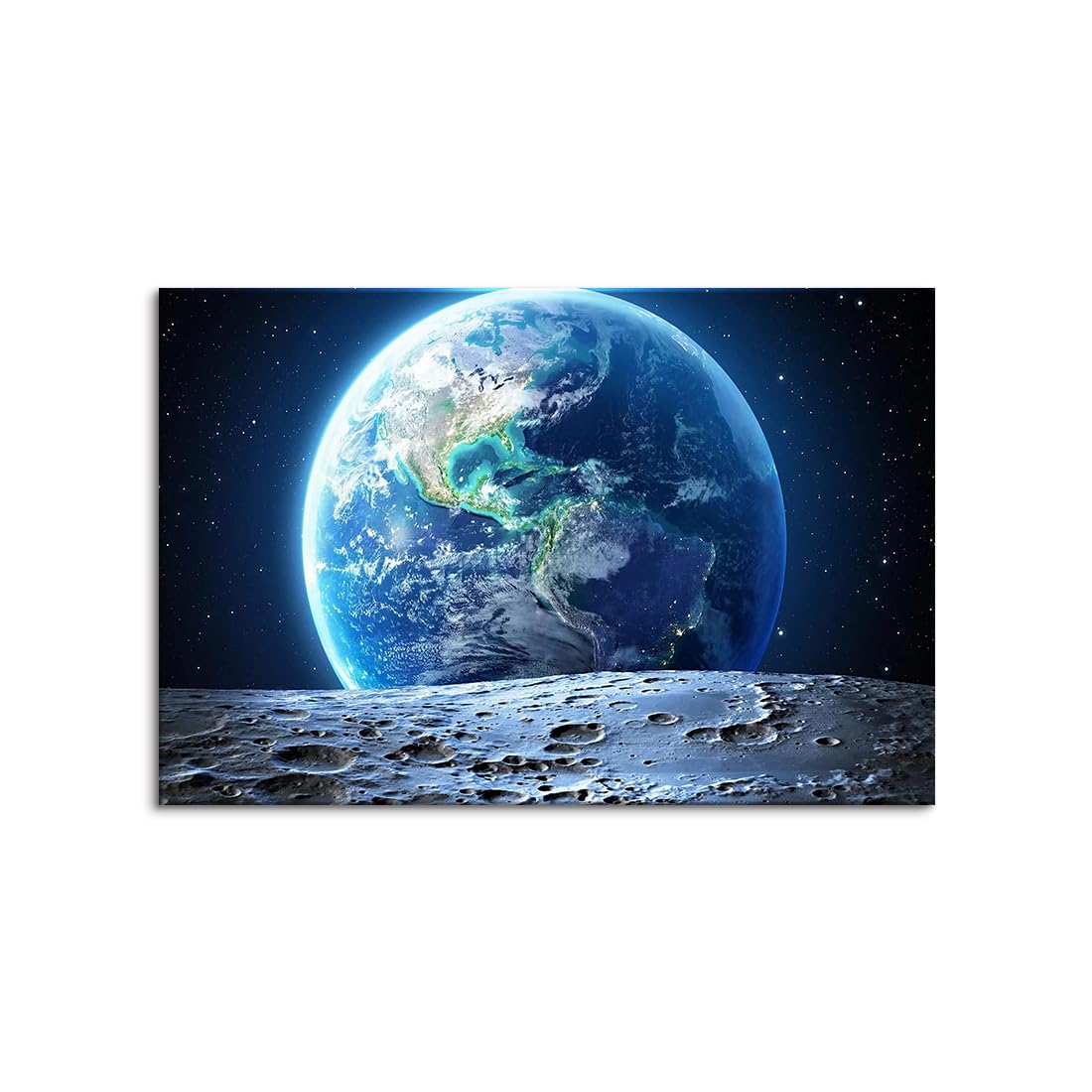 キャンバス絵画 油絵 宇宙 地球 キャンバスの写真 地球ポスター