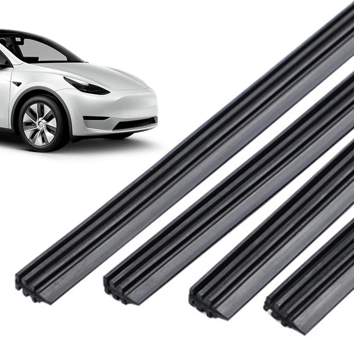 R-timer 60cm 4 Pcs Front Windscreen Wiper Blade Refill Inserts for Kia Sportage 2016-2022 (QL/MK4), Frameless Window Screen Wipers, Weatherproof Replacements