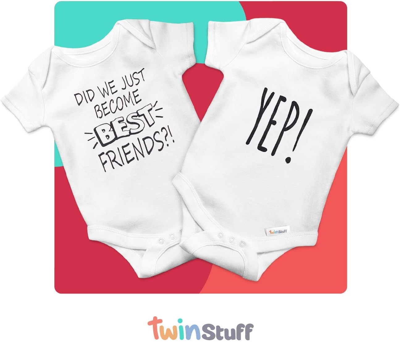 100% Cotton Unisex Baby Bodysuit Onesies & Best Friends Rompers