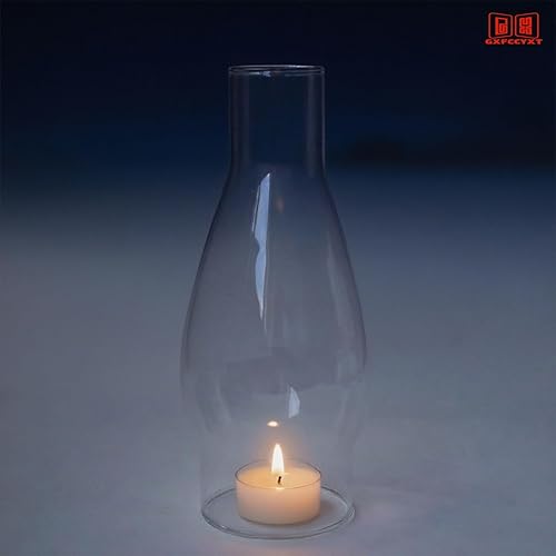 Miniatura 4 de 2 5/8 Inch by 7 3/4 Inch Clear Glass Oil Lamp Chimney for Rayo & Central Draft Burners on Vintage and Antique Style Globes