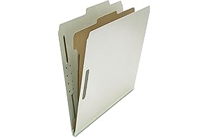 Gray 4-Section Classification Letter Size Dividers