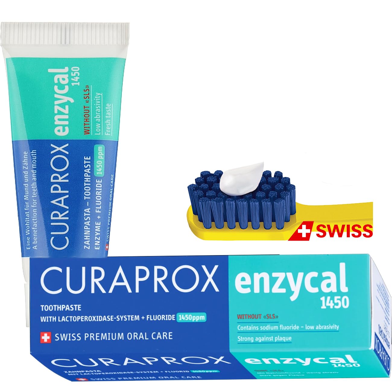 Amazon.com : Enzycal 1450 ppm Toothpaste 75mL Gently Clean and