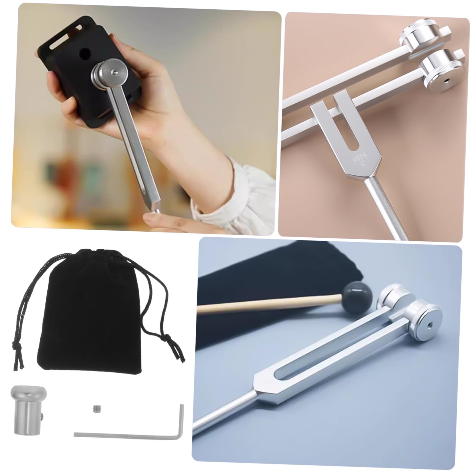 ifundom 5sets Piedi Per Diapason Per Meditazione Accessori Per Amplificare Esperienza Di Meditazione e Relax Facile Da Installare e Rimuovere Per Pratiche Spirituali e Yoga