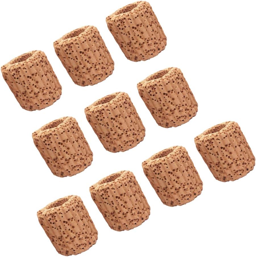 balacoo Water Aquarium Media Plant Fixed Cup- 10pcs Fixed Ring Utility Durable Practical Reusable Lightweight Water Plant Fixed Ring Pottery for Aquarium Filter Media Aquarium Turtle Tank Filter