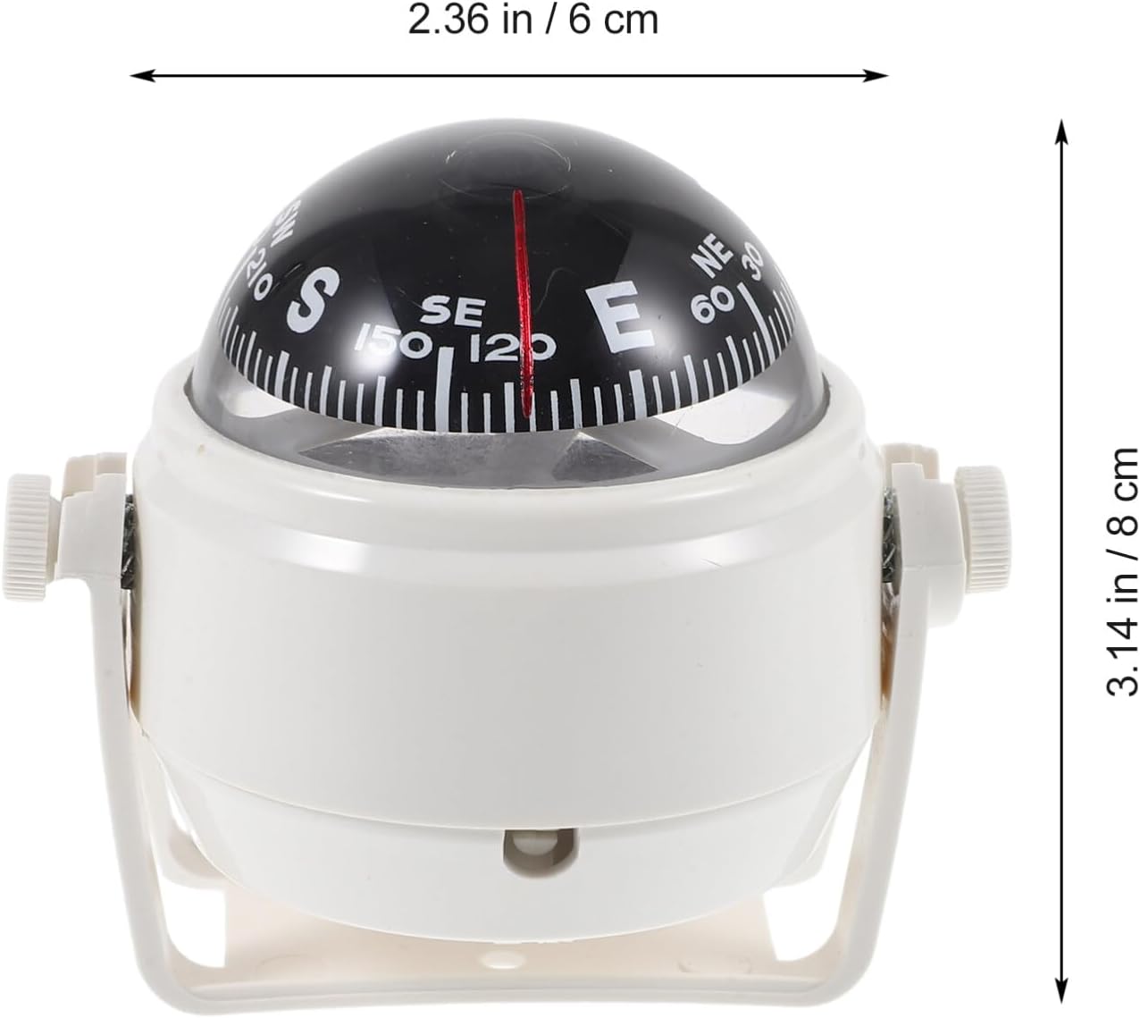 Sosoport Car Compass Magnetic Angle Precision Dashboard Compass for Cars Boats and Trucks Easy Installation for Outdoor Navigation