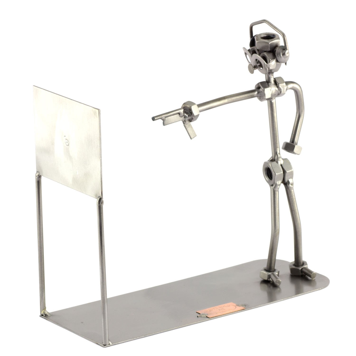 Tireur au pistolet Steelman24 figurine déco pour bureau et salon de tir