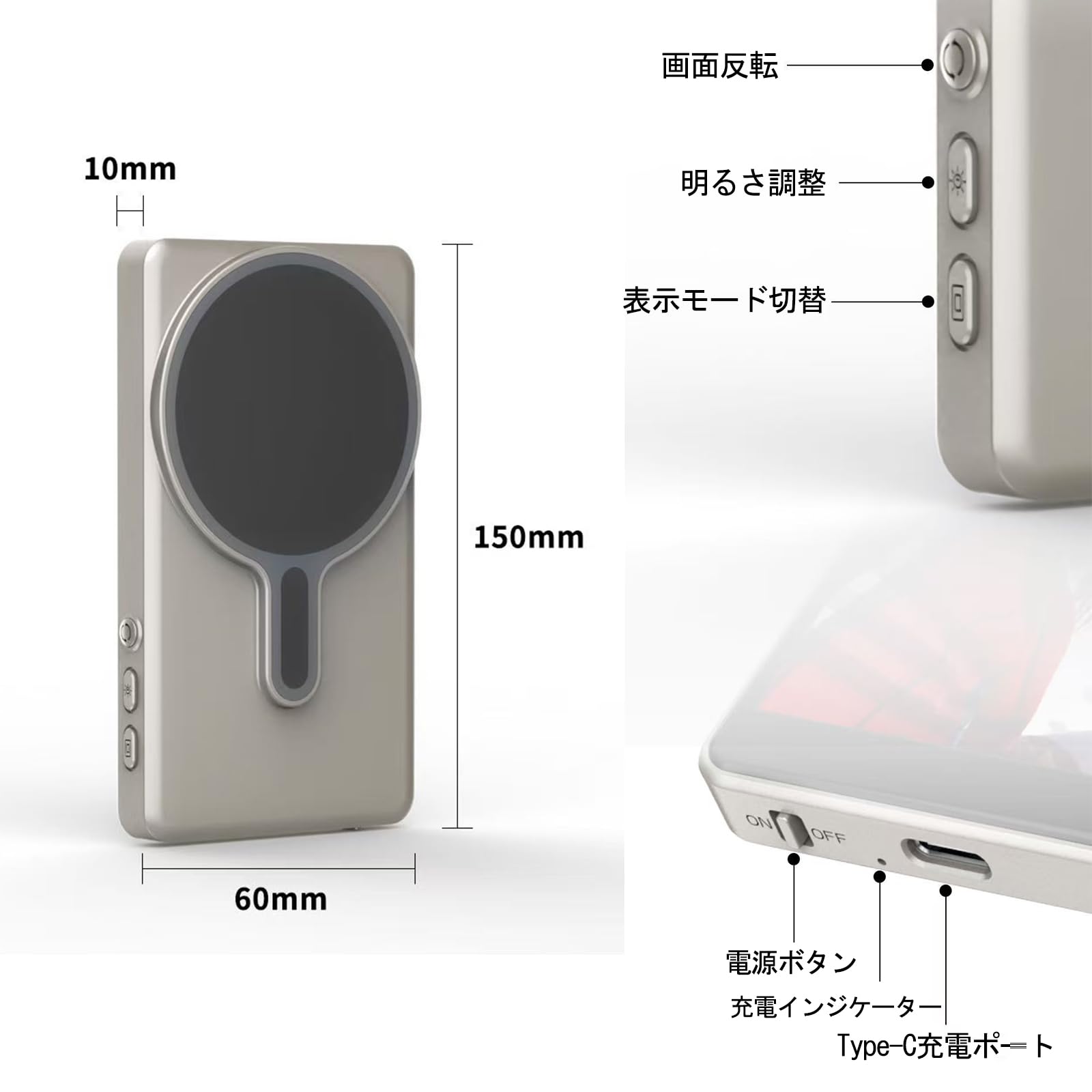Amazon.co.jp: 自撮りモニター iPhone用セルフィーモニター