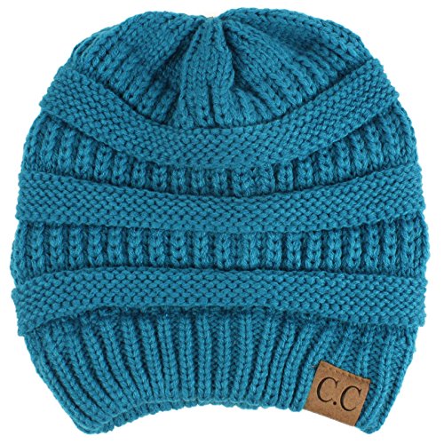 Image of Hatsandscarf CC Exclusives Solid Color Beanie Tail Hat for Adult (MB-20A)