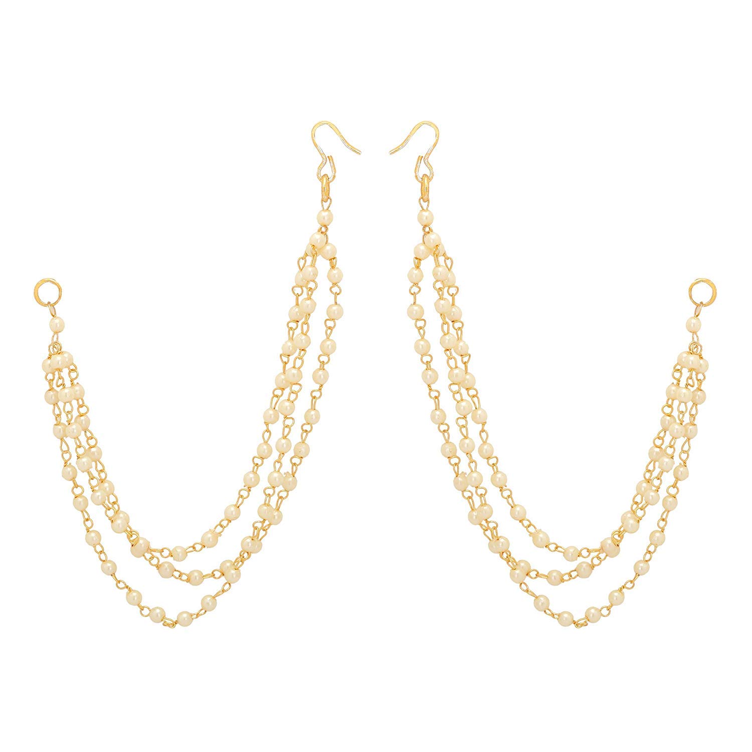Abhaah Brass Brass and Pearl Earring for Womens, White (B07J5Y92ZR) Amazon Price History, Amazon Price Tracker