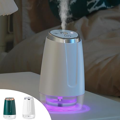 Miniatura 7 de GBSELL Difusor de aceite esencial de aroma portátil, humidificador de 3 modos de niebla ajustables, humidificadores para automóvil, dormitorio,