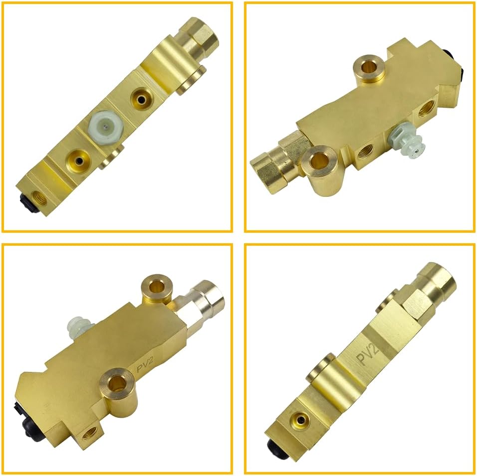 PV2 172-1353 Brass Proportioning Valve Disc/Drum Disc Front Drum Rear Brake Fit for GM Vehicles Chevrolet (Chevy), Ford, Chrysler Street Rod Classic Car & Truck | OE 25509419 PV71
