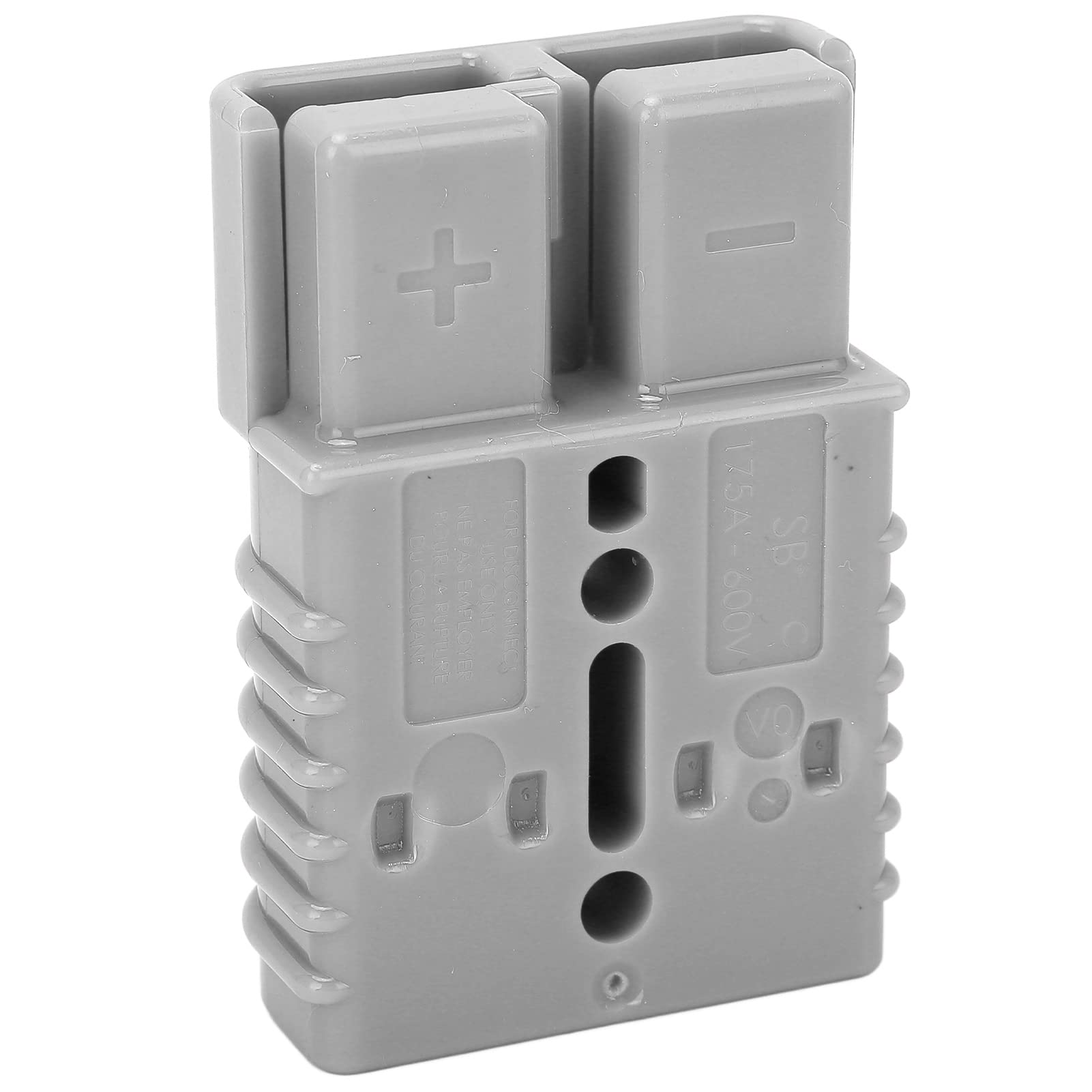 Accessori Connettore Connettore Batteria, Connettore Alimentazione Batteria Standard SB175A OEM 600V Ad Alta Resistenza con Carrelli Elevatori Terminali (Grigio)