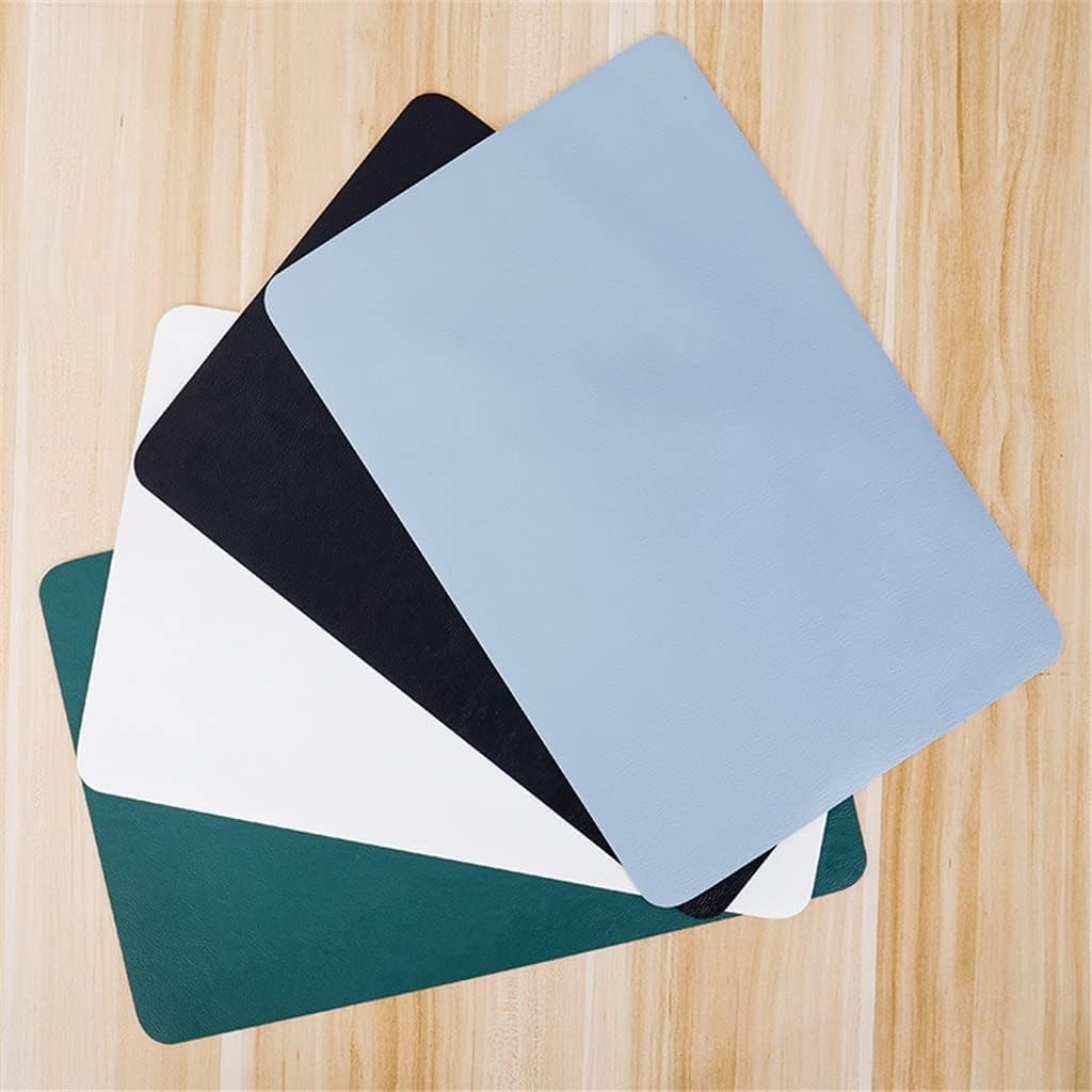 Placemats Place Mats for Kitchen Dining Table 6 Pcs Leather Placemats Washable Table Pad Mat Tablemats Dining Disc Bowl Coaster Decoration Accessories (Color : B, Size : 45 * 30cm)