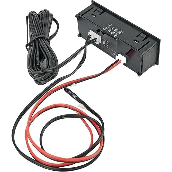 12V 3 in 1 Kit Car Thermometer Essential Car Kit 12V Thermometer Voltmeter Digital Display LED Blue