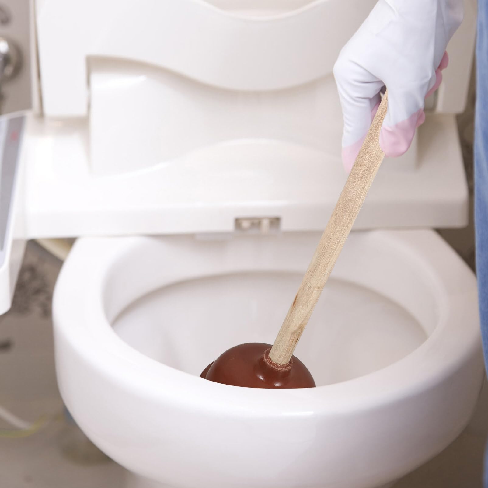 Zerodeko Extractor De Inodoro Suministros De Baño Limpiador De Pinceles Desatascador De Inodoro Bloqueado Émbolo De Ventosa Limpiador De Baños Émbolos Mejor Columna De Ducha Caucho Lavabo