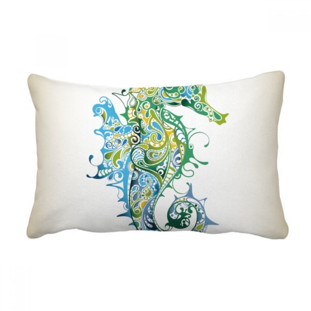 Oreiller lombaire hippocampe coloré idée cadeau originale pour la maison
