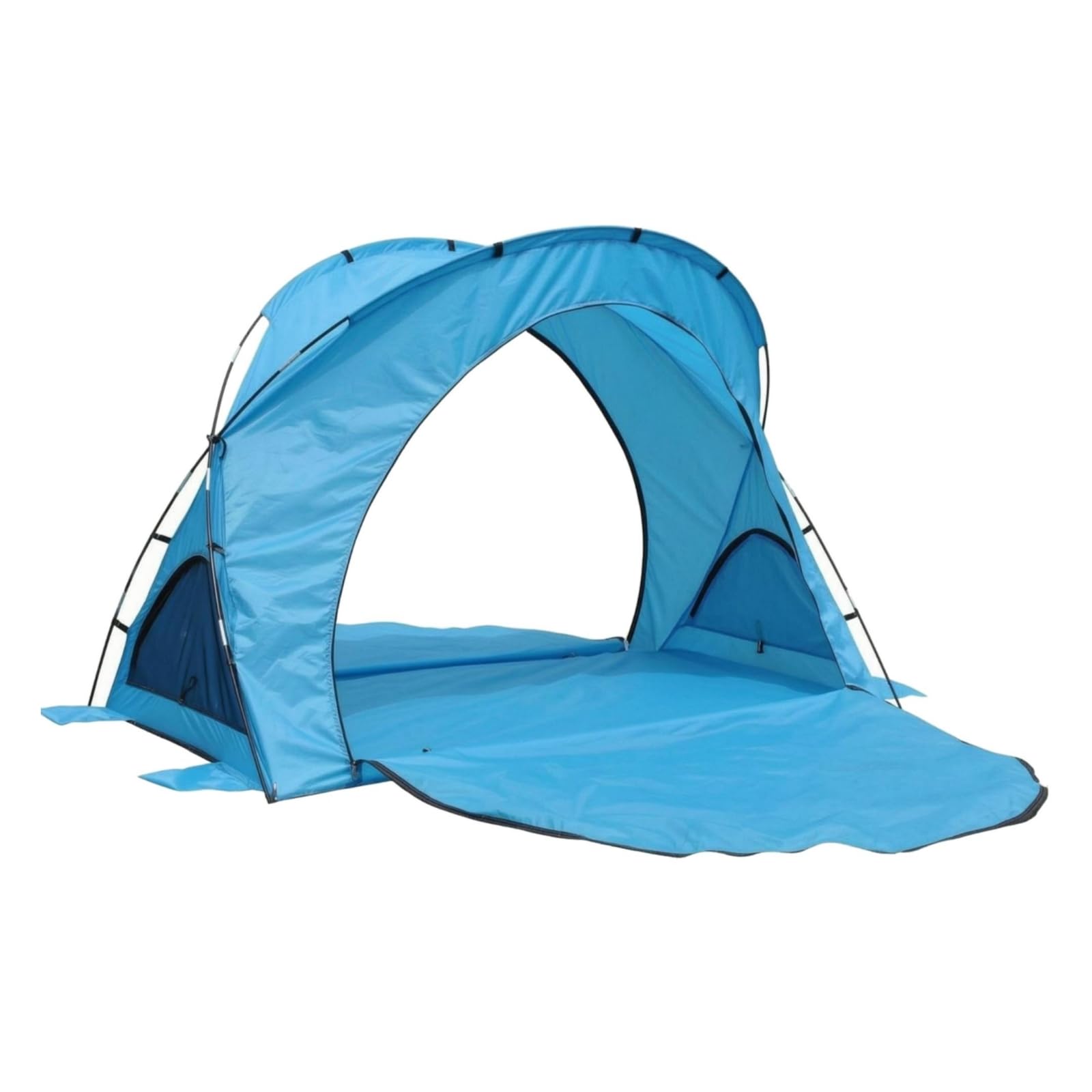 Extended Groundsheet 2 Person Camping Tent Fiberglass Poles 2-Person Tent Floor Extension Outdoor Gear Black-Edged Seams, Sky Blue | Sporting Goods | Outdoor Sports | Camping & Hiking-image-28