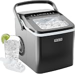 Iceman Dual-Size Ice Maker Countertop - Portable Ice Machine, Large and Small Ice Machine Maker with Self Cleaning, 9 Cubes in 7 Mins, 22lbs/24hrs, for Home, Kitchen, Office, Party, Ice Scoop Included