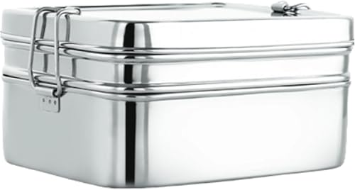 Miniatura 7 de Wilmington Steelwares Contenedor de almuerzo Bento de acero inoxidable (acero inoxidable, mediano)