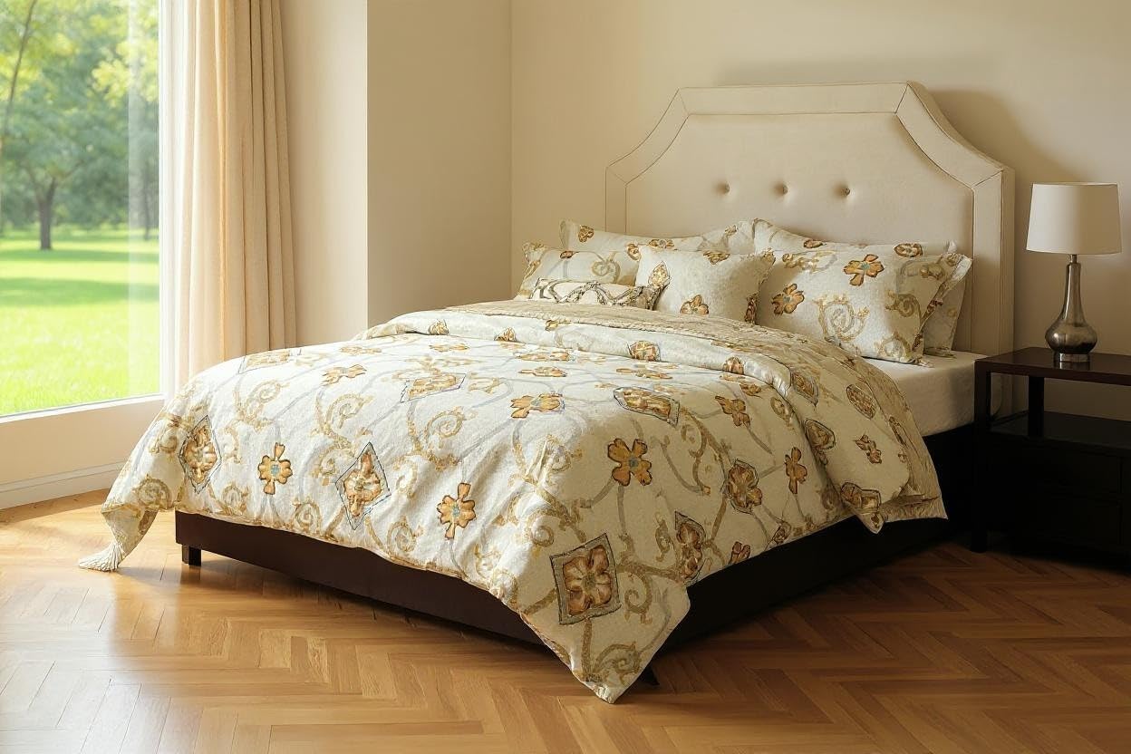 Creative Stripe 3PC Print Duvet Cover Set, 100% Cotton, Full/Queen