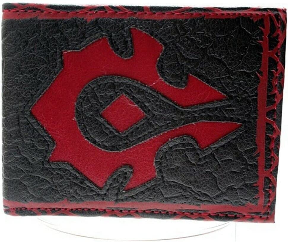 TCB Creations Warcraft Game Red Horde Logo Bifold Wallet