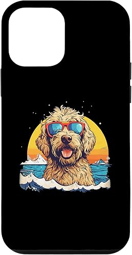 Funda para iPhone 12 mini Goldendoodle Dood Funny Doodle Dog Golden Doodle