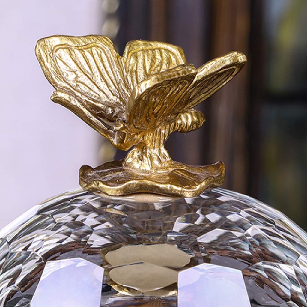 Küchenglas-Set zur Lebensmittelaufbewahrung, Kristalldiamant-Tierglas mit Kristalldeckel, geeignet als Bonbonschale, dekoratives Bonbonglas, Teekanne, Vorratsgläser