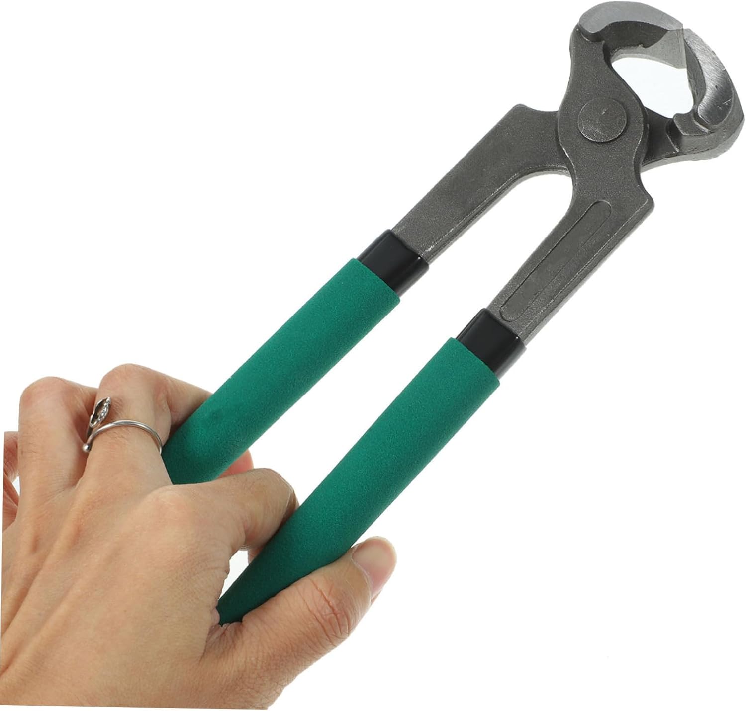 Professional Hoof Repair Shear Dark Green Horseshoe Trimming Tool for Sheep Goat Cow Corrosion-Resistant Hoof Trimmer with Smooth Edge Cleaning Function