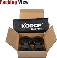 Vista 6 de Lifting Jack Pad (4pcs) Compatible with Chevy Corvette C5 C6 C7 C8, Rubber Lift Point Adapter Jack Pucks with Storage Bag
