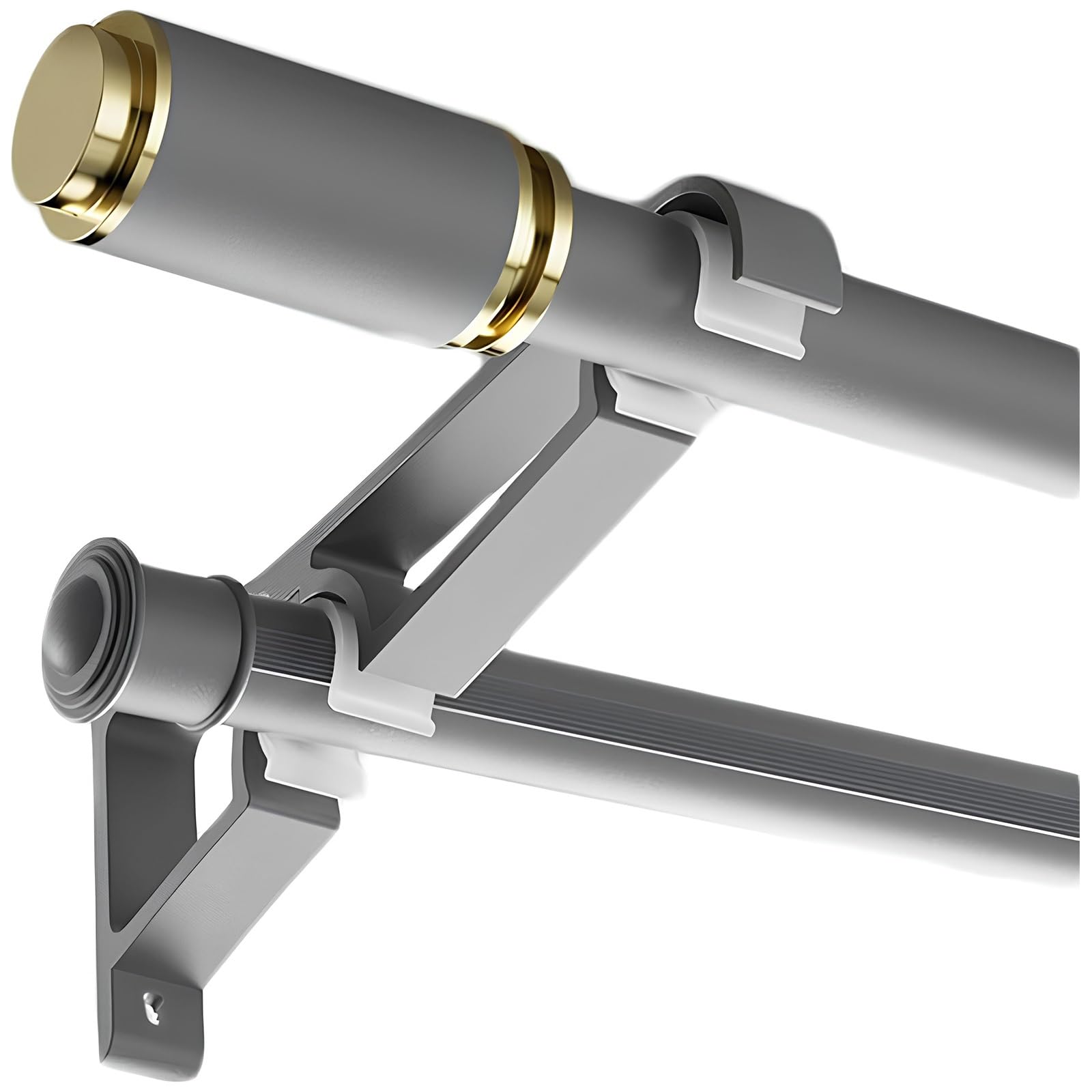 Barre en aluminium gris 130 cm pour éliminer les bruits et séparer une pièce